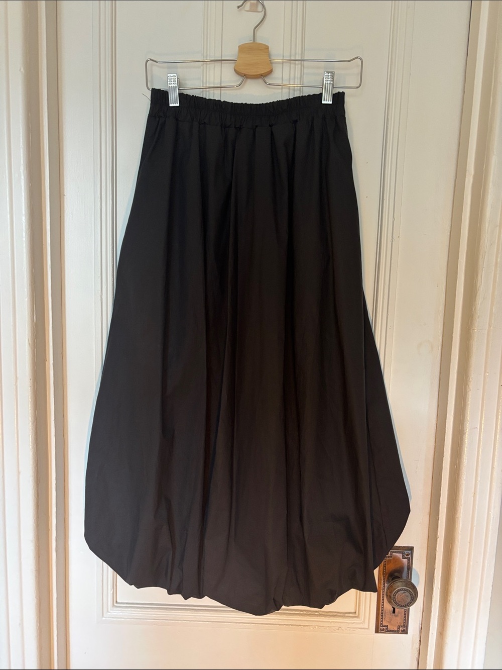 NWT - Rinascimento Black A-Line Bubble Maxi Skirt